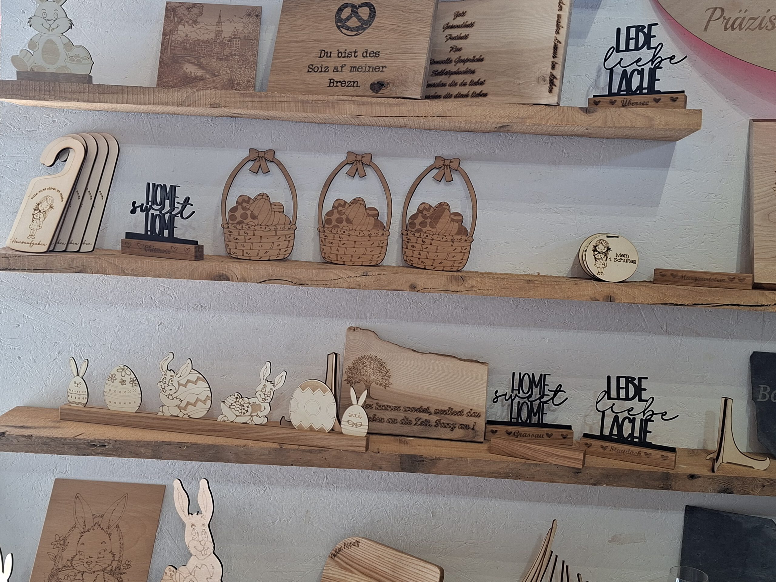 lasergravur oster deko holz